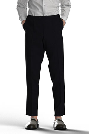 BLACK 4WAY STRECH MELANGE by SOLOTEX