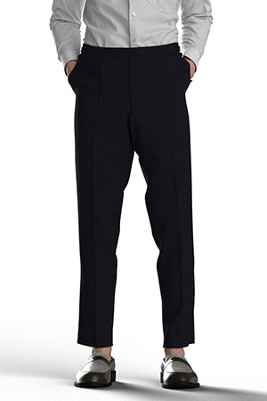 NAVY 4WAY STRECH MELANGE by SOLOTEX