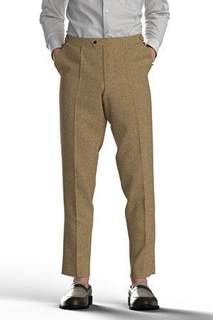 BEIGE 4WAY STRECH MELANGE by SOLOTEX