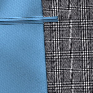 LANATEC ウールライク オフ/ブラック グレンチェック(SW101131)*