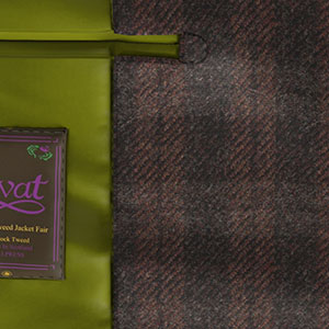 Lovat The Holm Tweed ブラウン格子柄(KG101814)