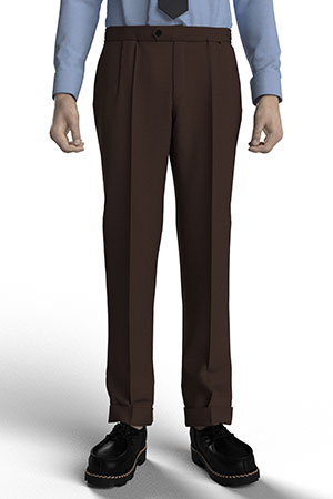 SOLARO STRECH ダークブラウンヘリンボーン(AK102136)