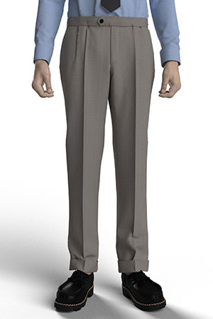 SOLARO STRECH グレーヘリンボーン(AK102138)