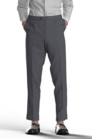 REDA SUER110s グレー ピンストライプ(AK102174)