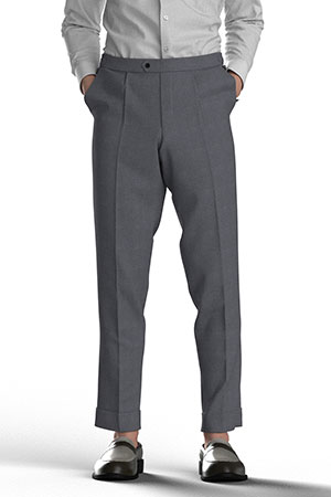 REDA SUER110s グレー メランジ無地(AK102178)