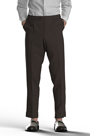 WOOL/CORDURA STRECH ブラウン ツイル(AK102215)