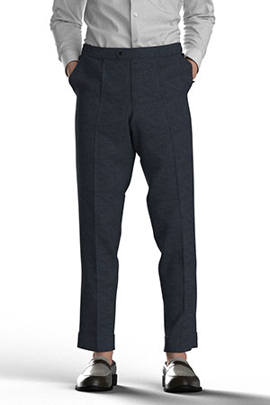 WOOL/CORDURA STRECH グレー小柄チェック(AK102218)