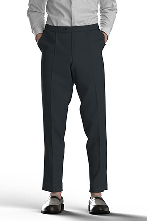 WOOL/CORDURA STRECH チャコールグレー無地(AK102223)