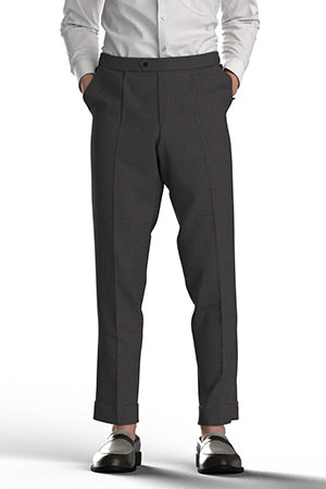 BASIC SELECTION STRECH ブラウングレンチェック(AK102260)