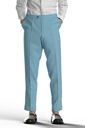 BASIC SELECTION STRECH サックスメランジ(AK102284)