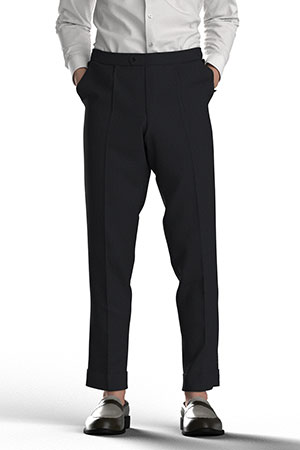 BASIC SELECTION STRECH ブラックシャドーストライプ(AK102289)