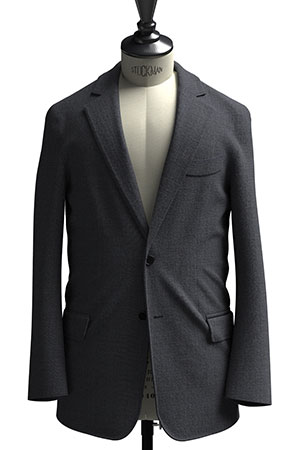 BASIC SELECTION STRECH グレーグレンチェック(AK102258)