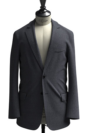 BASIC SELECTION STRECH グレーグレンチェック(AK102265)