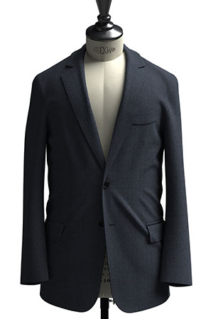 BASIC SELECTION STRECH ネイビーグレンチェック(AK102266)