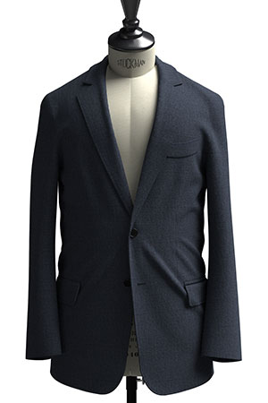 BASIC SELECTION STRECH ネイビー メランジ(AK102268)