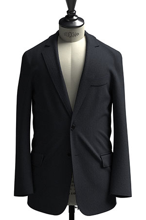 BASIC SELECTION STRECH ネイビー ツイル(AK102272)