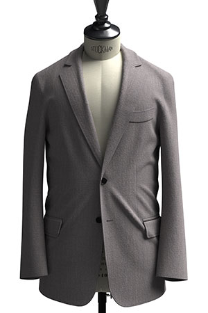 BASIC SELECTION STRECH グレーブラウン メランジ(AK102274)