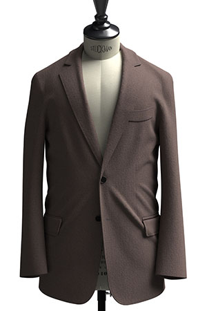 BASIC SELECTION STRECH ブラウン メランジ(AK102276)