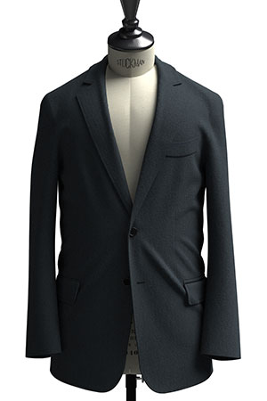 BASIC SELECTION STRECH ブルーグリーン無地(AK102280)