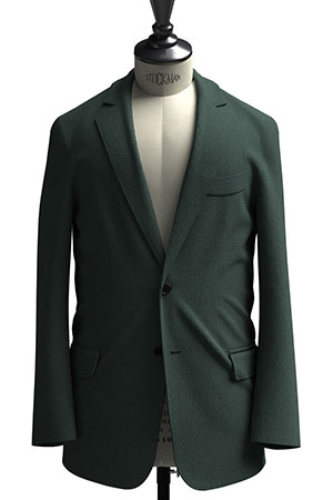 BASIC SELECTION STRECH グリーン無地(AK102281)