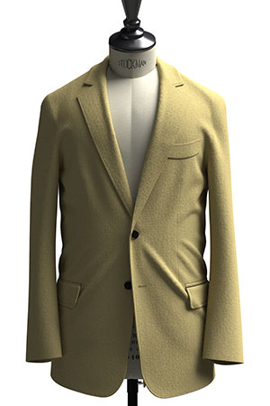 BASIC SELECTION STRECH イエローカーキ ツイル(AK102298)