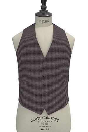 MARLING&EVSNS エンヂ/ベージュ/ブラウン千鳥ツイード(AK102591)