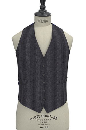 MARLING&EVSNS グレー ストライプツイード(AK102593)