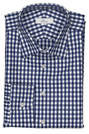 形態安定ブルー ギンガムチェック(FM5034)