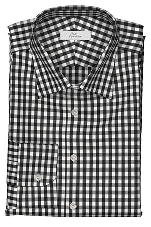 形態安定ブラック ギンガムチェック(FM5035)