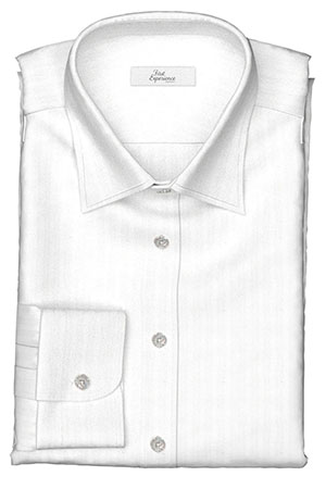 国産定番椿布加工ホワイト ドビーストライプ(FM5095)