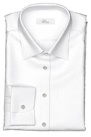 定番生地ホワイト ドビーストライプ(FM5115)