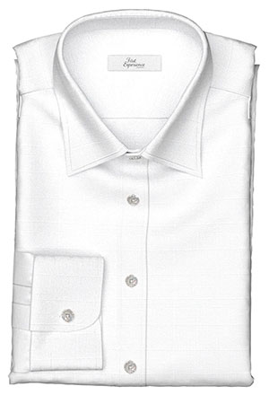 定番生地ホワイト ドビー格子(FM5123)